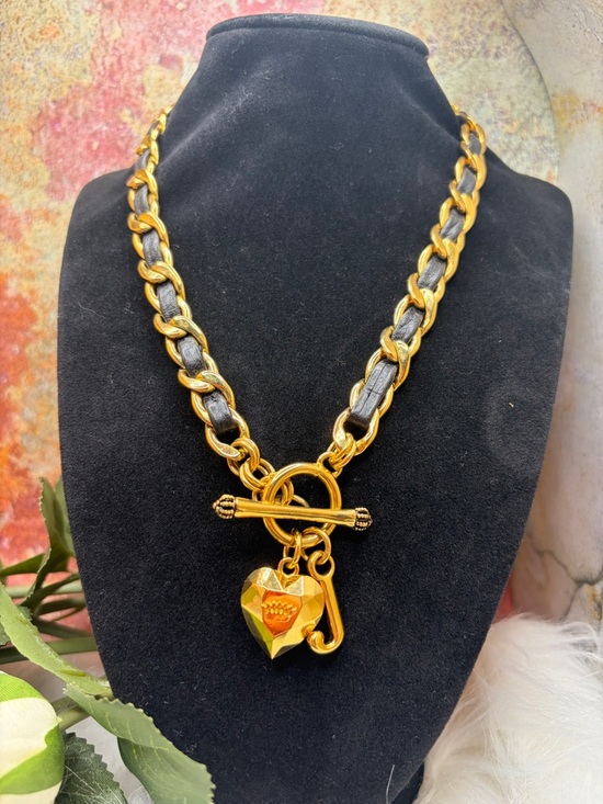 Juicy Couture Jewelry - RARE Juicy Couture black and gold necklace